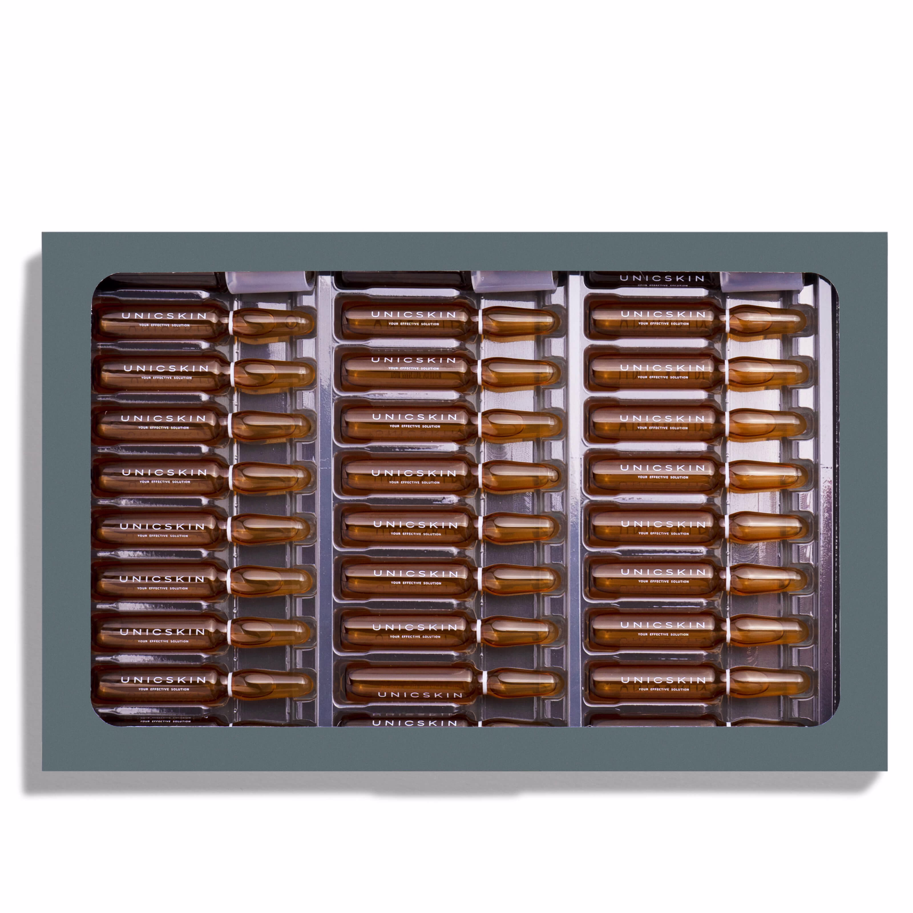 Unic30 Day Skin Miracle Shot (30 x 2 ml) by Unicskin 60 ml, packaging