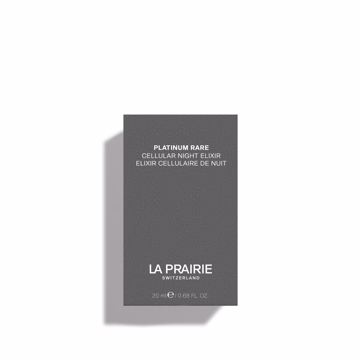 Platinum Rare Haute-Rejuvenation Cellular Night Elixir by La Prairie 20 ml, packaging