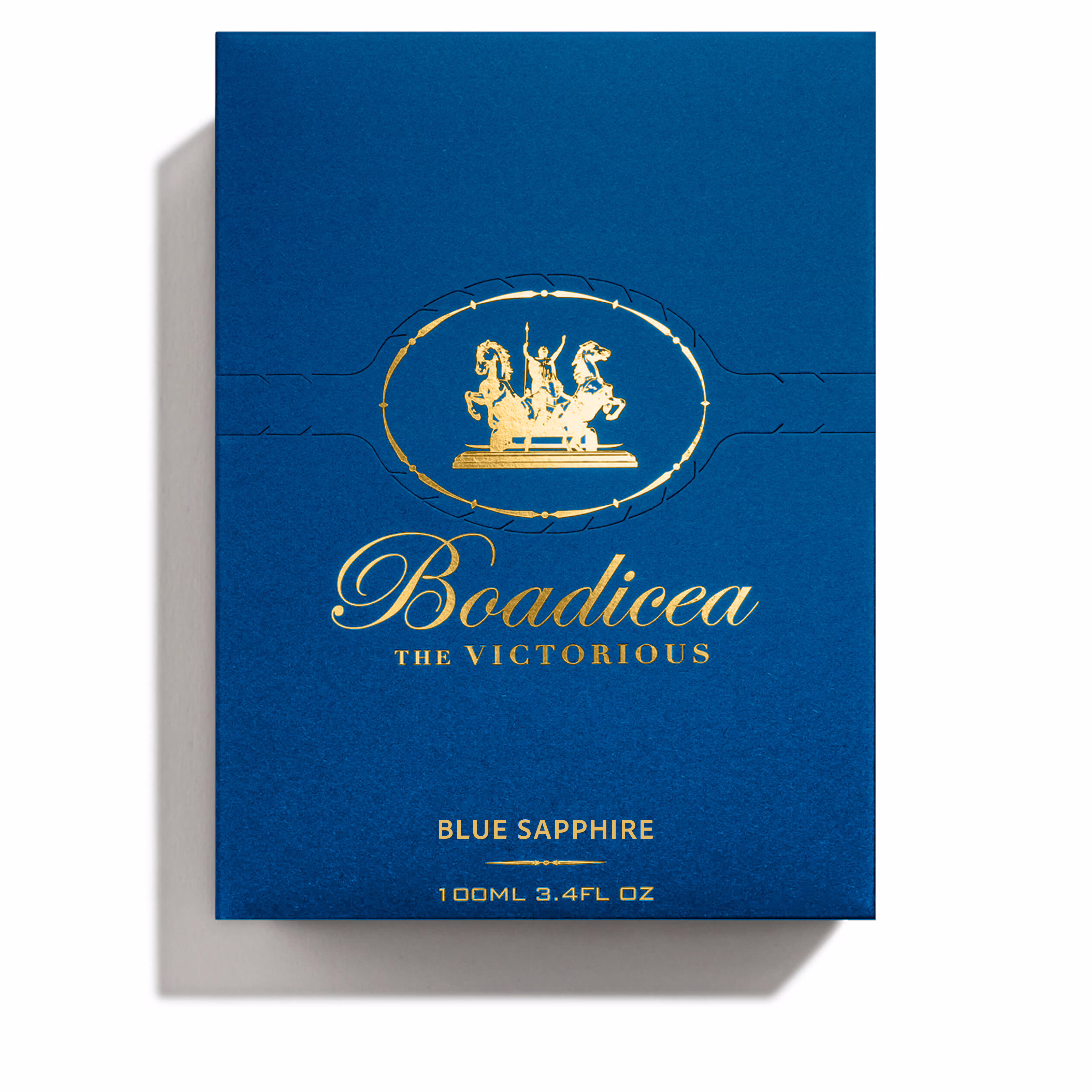 Blue Sapphire by Boadicea The Victorious 100 ml, packaging